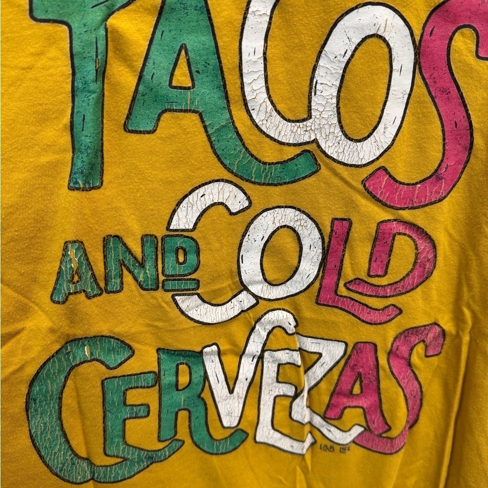 NWOT Tacos & Cold Cervezas Graphic Tee - Picture 2 of 4